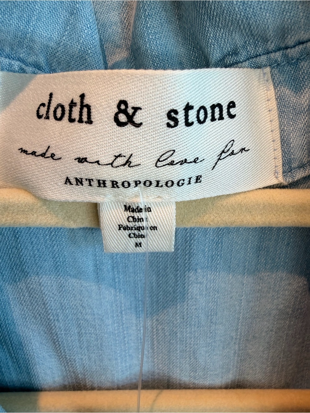cloth & stone for Anthropologie Light Blue Denim Sleeveless Dress, M, new w/tags - Picture 2 of 4